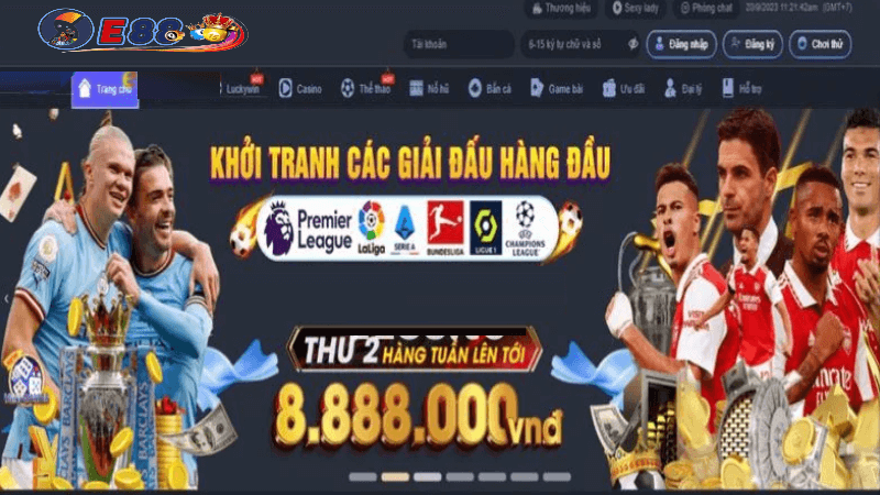 cá cược thể thao mà E88 cung cấp